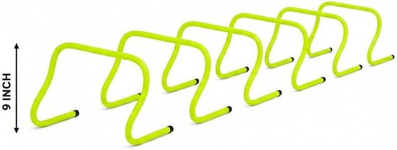 MRT SPORTS MRT-9INCH-HURDLE-P06 PVC Speed Hurdles(For Adults, Children Pack of 6)