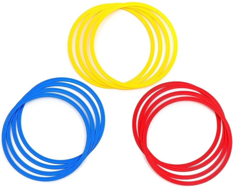 Vivi5 Plated Speed Hurdles(For Adults, Children Pack of 12 PCS AGILITY SPEED FLAT RING MULTICOLOR)