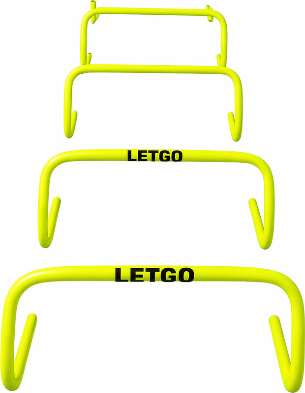 garry QuickStep Hurdles Set of 4 PVC Speed Hurdles(For Adults Pack of 6 Inch)
