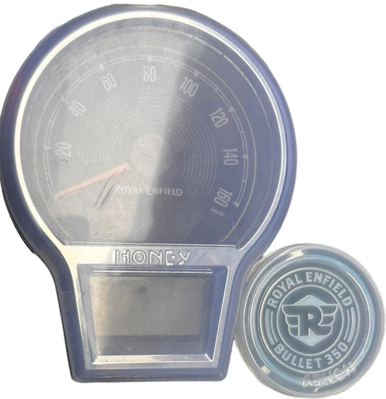 RoyalWolf Speedo Meter CAP, AMP Meter Cover FOR RE Reborn, Standard Bullet Goan Classic Analog Speedometer(Royal Enfield Universal For Bike)