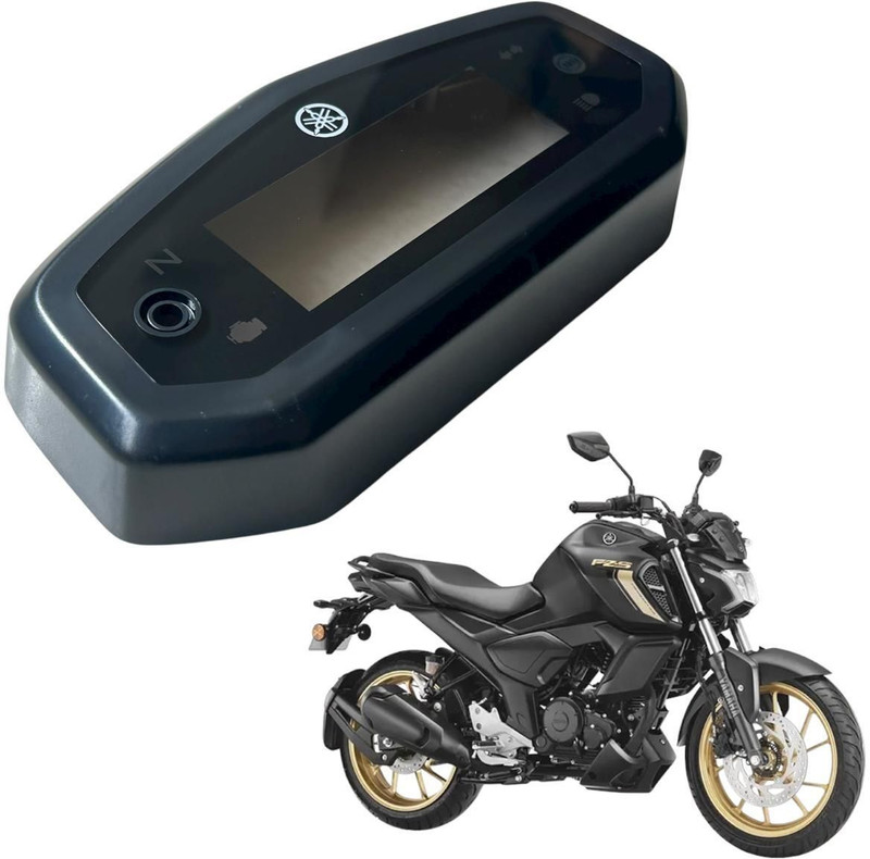 VTAuto FZ V4 ABS Meter Shell Cover Model Year 2021-25 Black Digital Speedometer(Yamaha FZ)