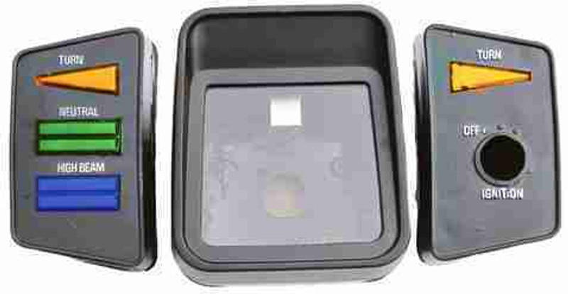 Sacriti Rx 100 meter case and pilot lamp set Analog Speedometer(Yamaha RX 100)