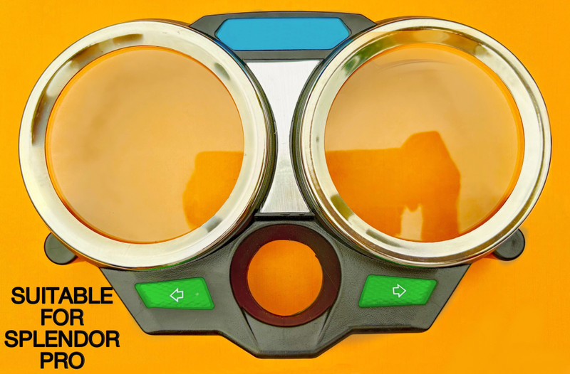 TMC GOLD Meter Upper glass case for Splendor pro bike.. Analog Speedometer(Hero Splendor Pro)