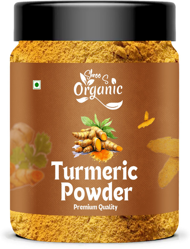SHREE S ORGANIC Pure Turmeric Powder (Haldi) – 250g | Natural & Unadulterated | Rich in Curcumin(250 g)