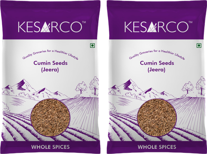 KESARCO Cumin (Jeera) Seeds - Whole (Jeera Sabut)(2 x 0.5 kg)