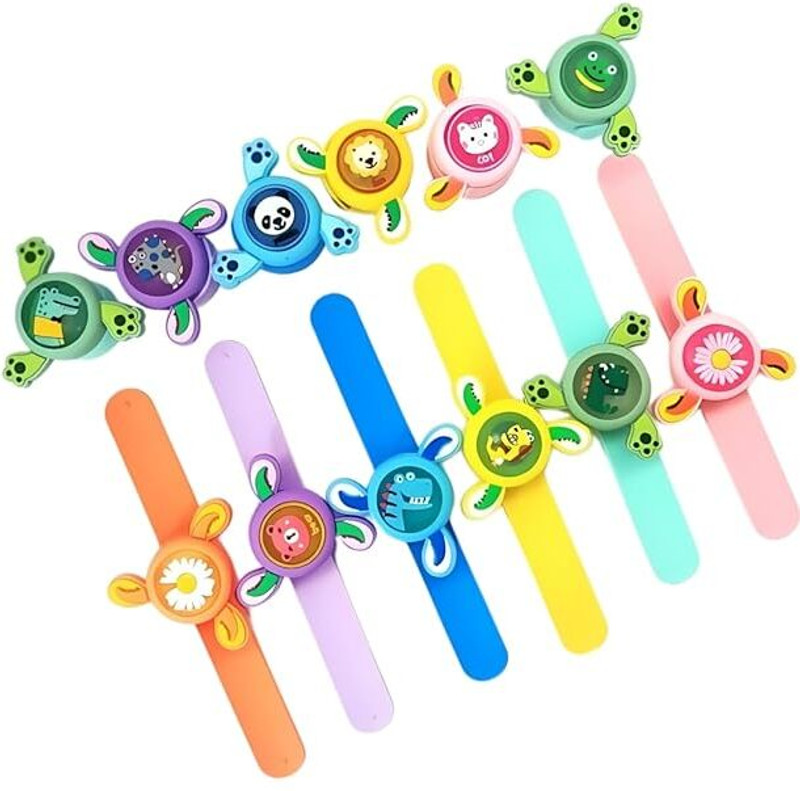 Sanchi Creation Kids Wrist Band, Spinning Slap Band Cartoon LED Light Birthday Return Gift(Multicolor)