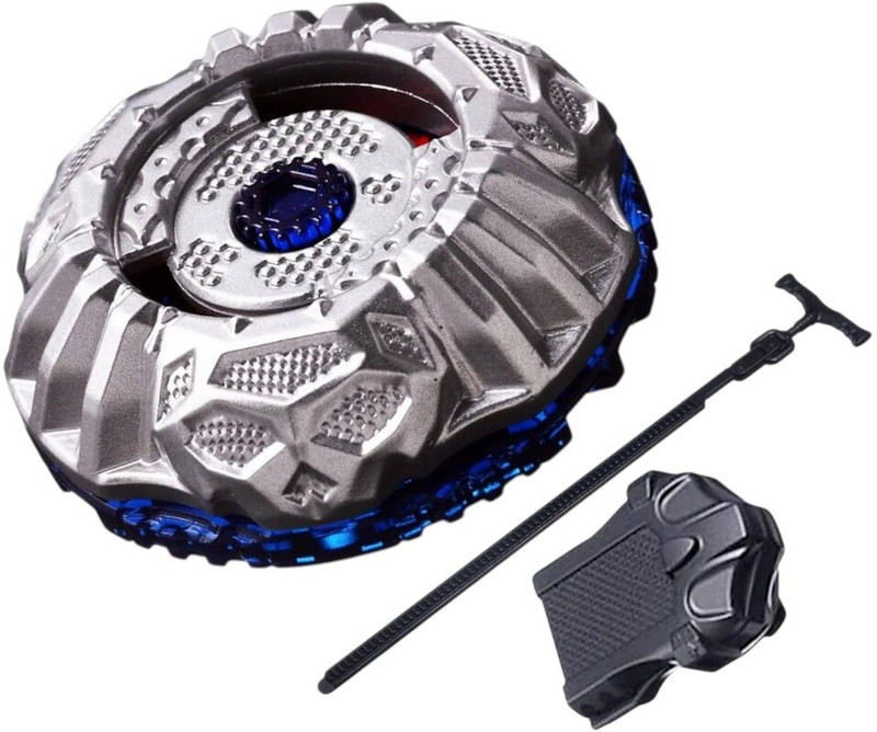 Battlekid BB 120 Diablo Nemesis Metal Master Attack type Bey Set With Launcher(Silver)