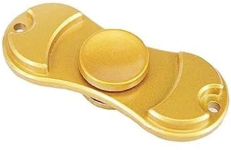 PREMSONS Premium Quality Dual Spinner Amazing Spin Time Ultra Speed Hand Spin Toy(Gold)