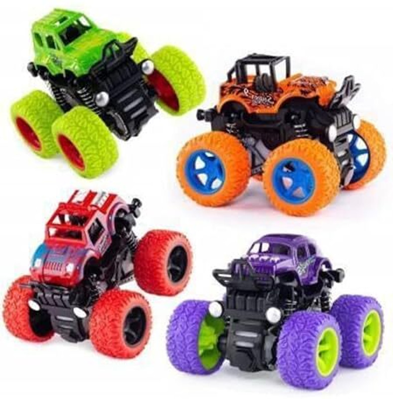 PVSOL , Inertia Car Pull Back Vehicle Playsets Turck (pack of 2)(Multicolor)