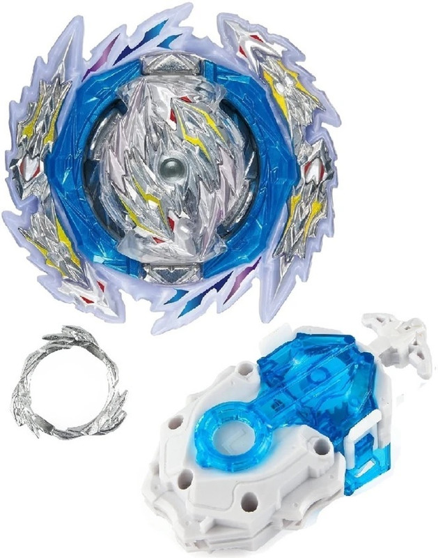 CrazyBuy B-189 Guilty Longins Kr MDS-2 with B-184 Custom Bey Launcher(Multicolor)