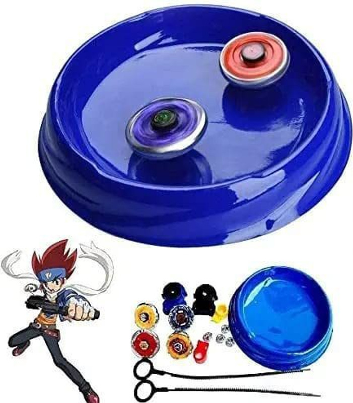 Caught Trendy 4D System Super Spinning Metal Fusion Fighting Beyblade Battle Toy Set for Kids(Multicolor)