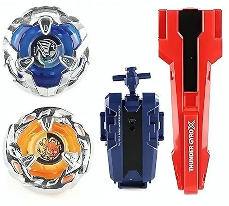 Bestie Toys Battle Blade X String Launcher Grip Burst Top 2 Battling Tops Metal Fusion(Multicolor)