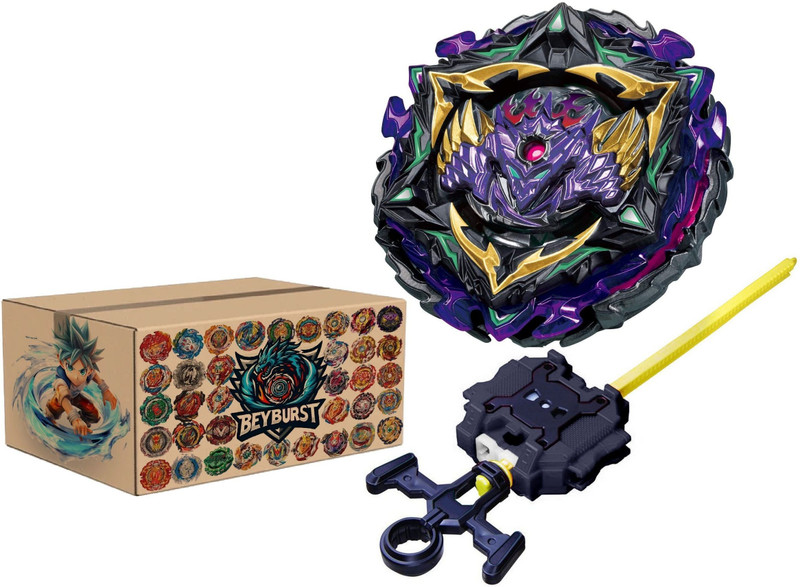 Beyburst B-175 Lucif End King Dr + LR Dual Ripcord Launcher(Multicolor)