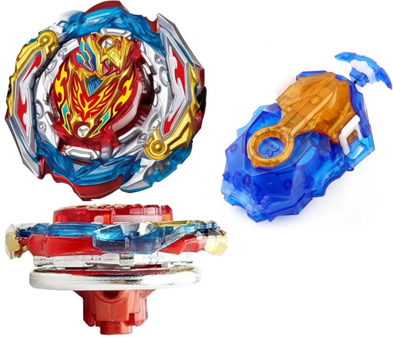 CrazyBuy Beyblad Burrstt B-201 Zest Acilliles (LR) DB Launcher toy(Multicolor)