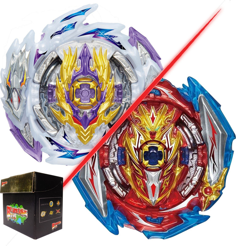 BLADEKING BEYS Rndom Booster B168 Rage Longinus Destroy'3A + B173-01Infinite Achilles Dim' 1B(Multicolor)