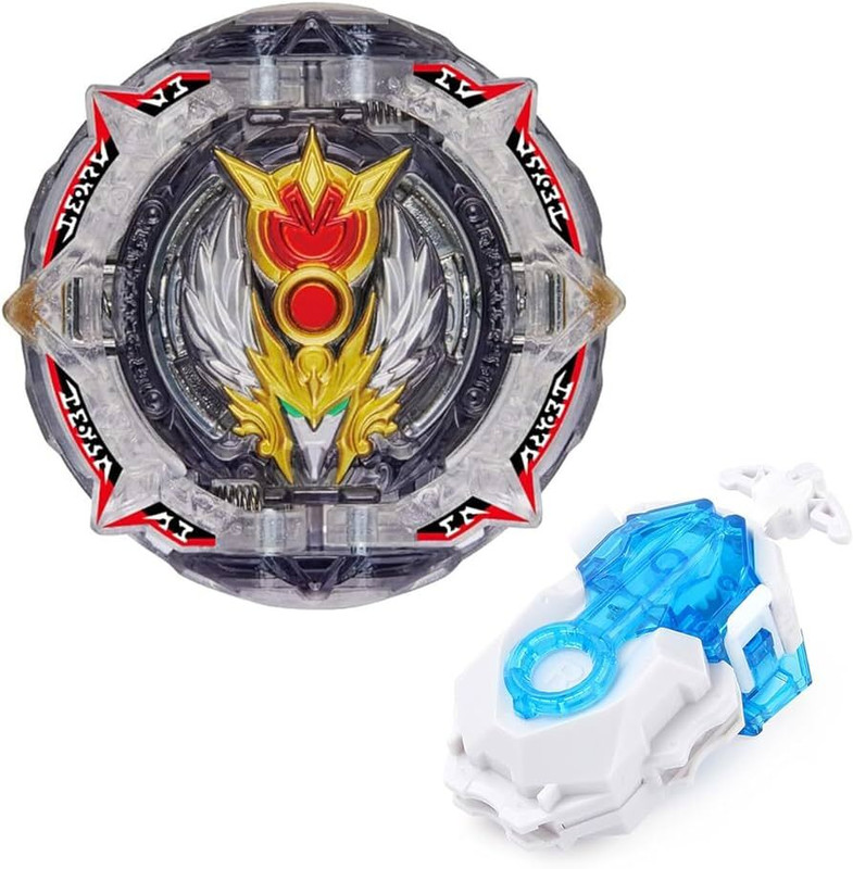 CrazyBuy Beyblade Dynamite B-192 Greatest Raphael.Ov.HXt+' Over High Xtend with Launcher(Multicolor)
