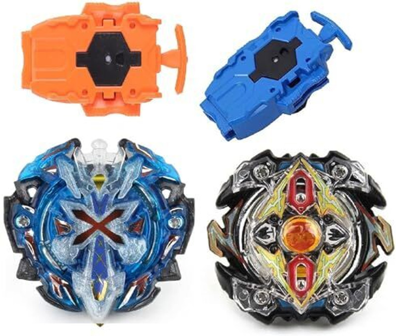 Bestie Toys Battle Top Metal Fusiontoy(Frozen Limited Edition Xeeno Xcaalibur + Zeuss Zilon)(Multicolor)