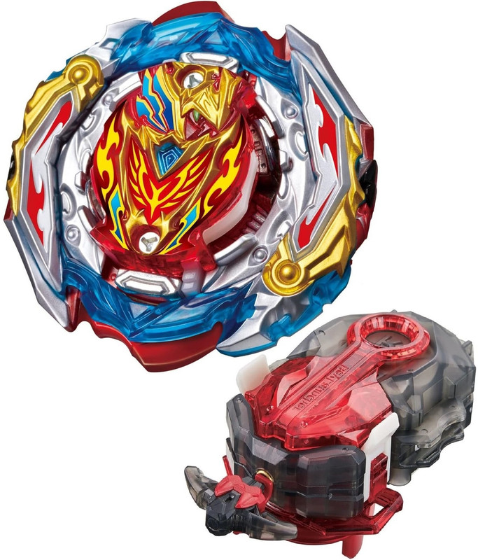 Authfort Beyblede B-201 Zest Achill Spinning Top 3 in 1 Modes Gyro With Launcher(Multicolor)