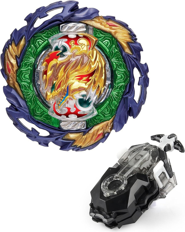 Authfort B-185 Vanish Faf Tapered Kick-3 Gyro Spinning W/B-184 Launcher Set(Multicolor)