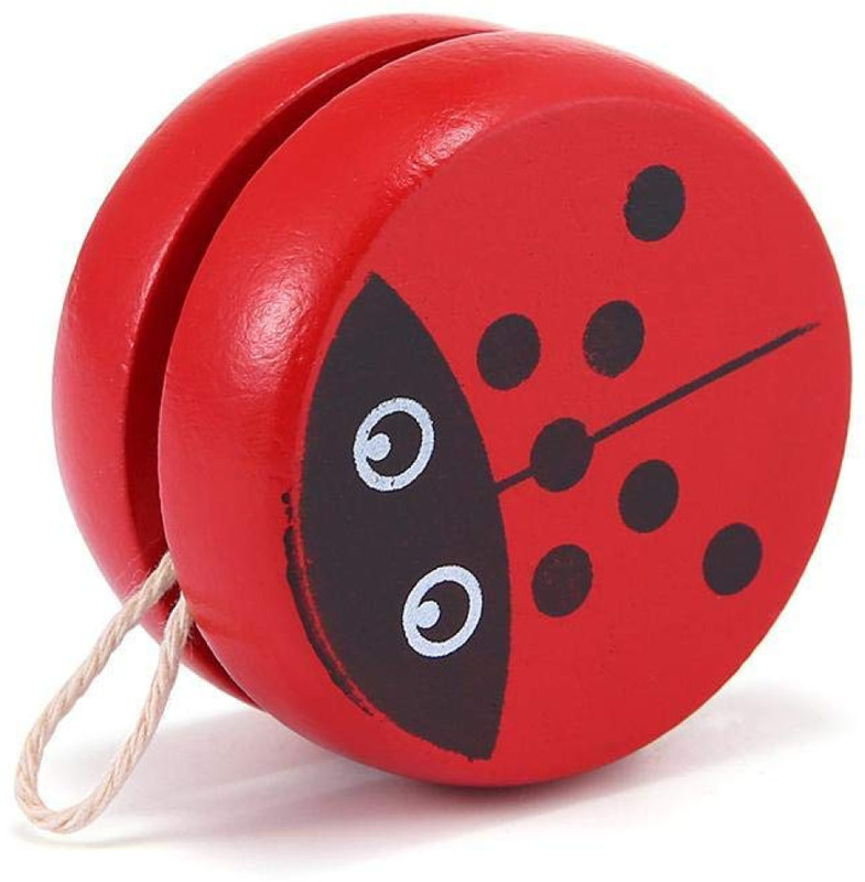 Zelvo Wooden Animal Yo-Yo | Cute Cartoon Designs | Durable & Safe Kids Toy(Multicolor)