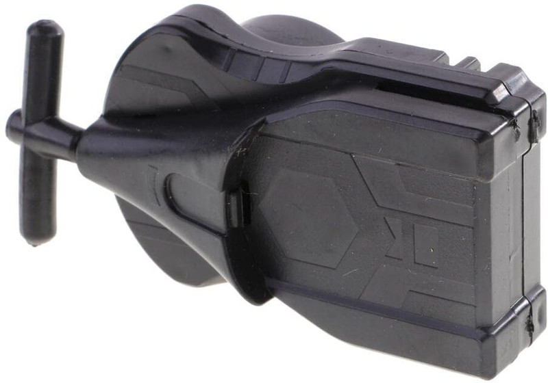 Rrimin Gyro Power String Launcher for Spinning Top | Left & Right Spin Two-Way Launcher(Black)