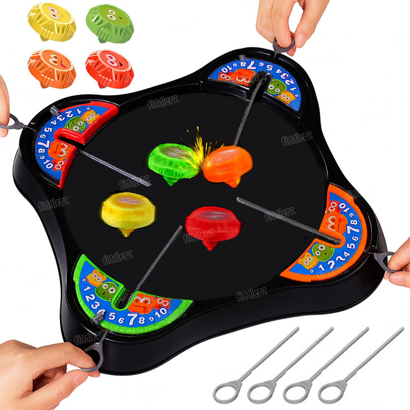 FIDDLERZ Spinning Top Game Toy for Kids with Stadium Fighters Battle Indoor Game(Multicolor)