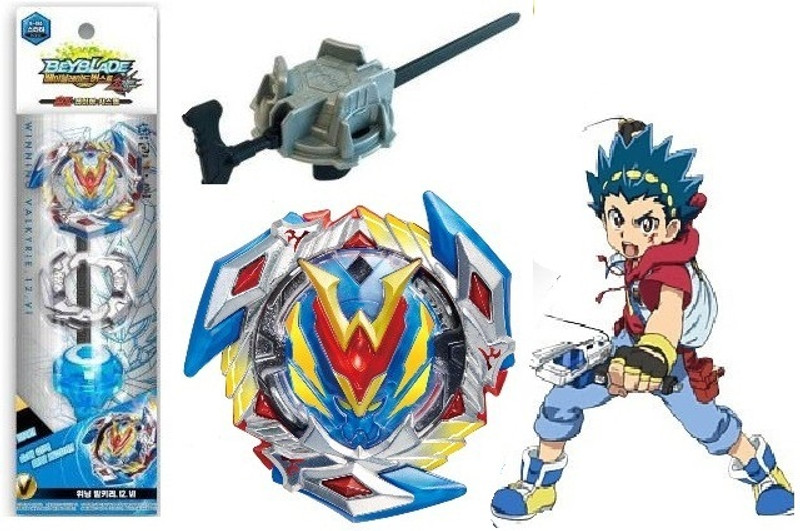 Bestie Toys Tops Bursst B-104 Starter Winning Valky With Launcher Spinning Top(Blue)