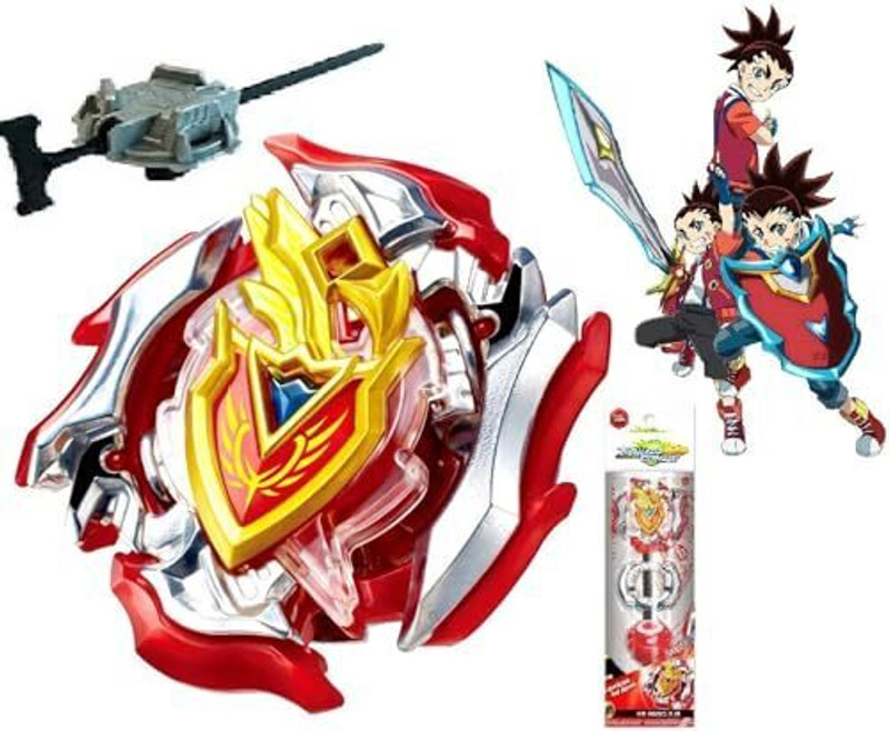 Bestie Toys Manga Spinning Top with Launcher Type. Balance. for Kids ( Zx Achiles)(Multicolor)