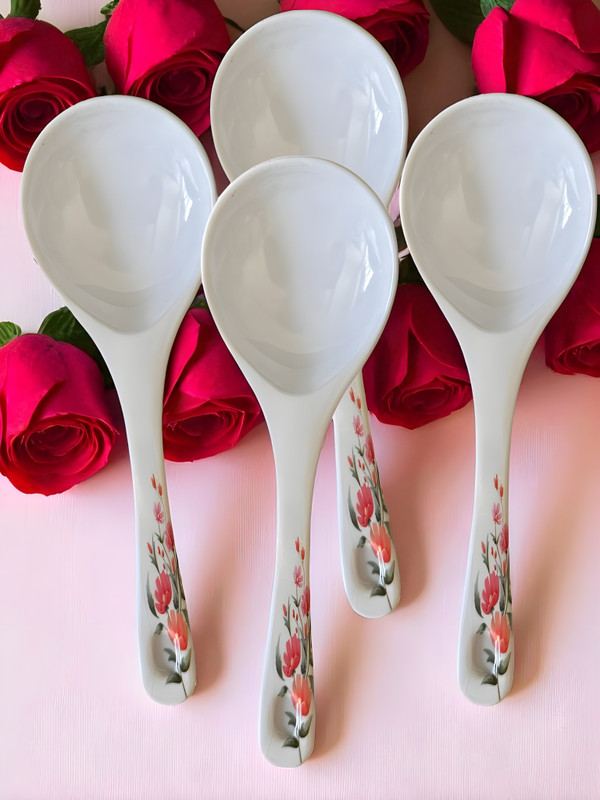 Ranshree Enterprises SERVING SET OF 4 Melamine Serving Spoon Set(Pack of 4)