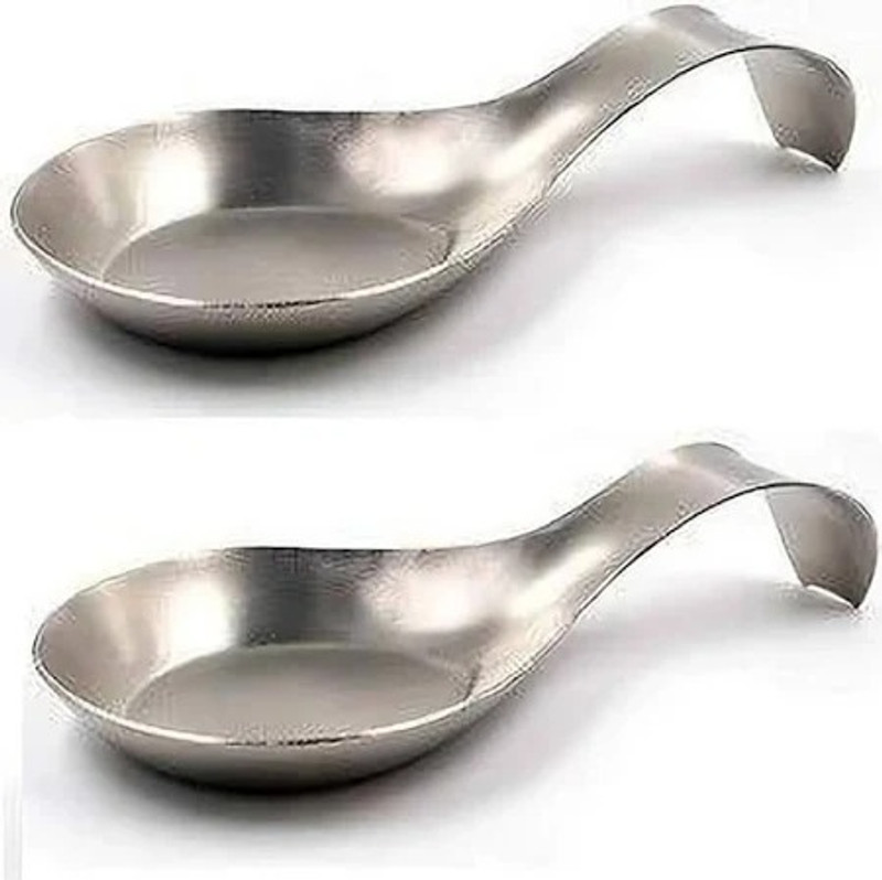 Manorath Stainless Steel Resting Spoon Non Slip Base Heat-Resistant,Durable&Easy to Clean Disposable Stainless Steel Measuring Spoon(Pack of 1)
