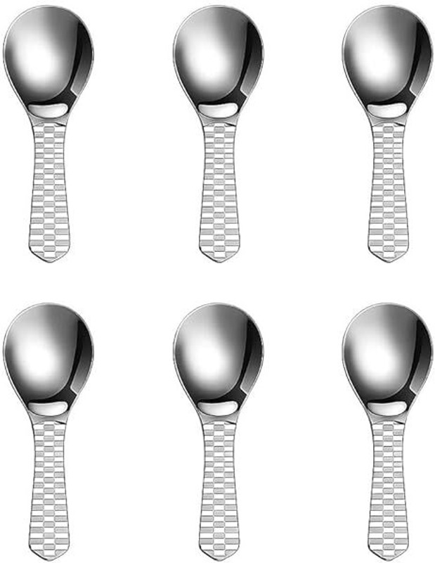 MKAY INOX Stainless Steel Masala Spoons, Mini Spoons for Tea/Sugar, Spices Spoon Stainless Steel Coffee Spoon Set(Pack of 6)