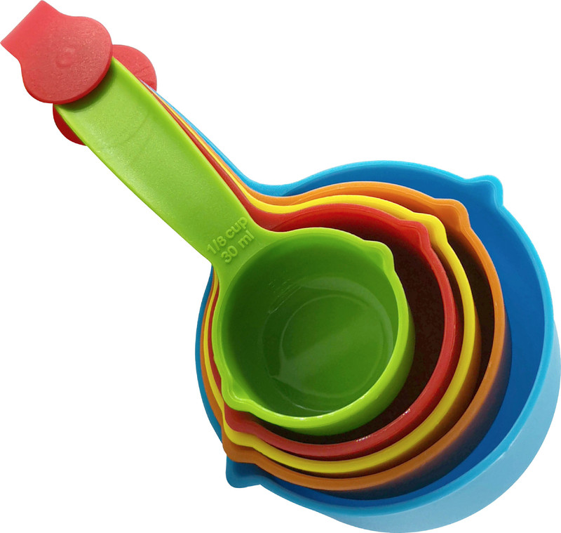 Ratehalf Set Of 8 Measuring Cups & Spoons - Must For Baking Plastic Measuring Spoon Set(Pack of 8)