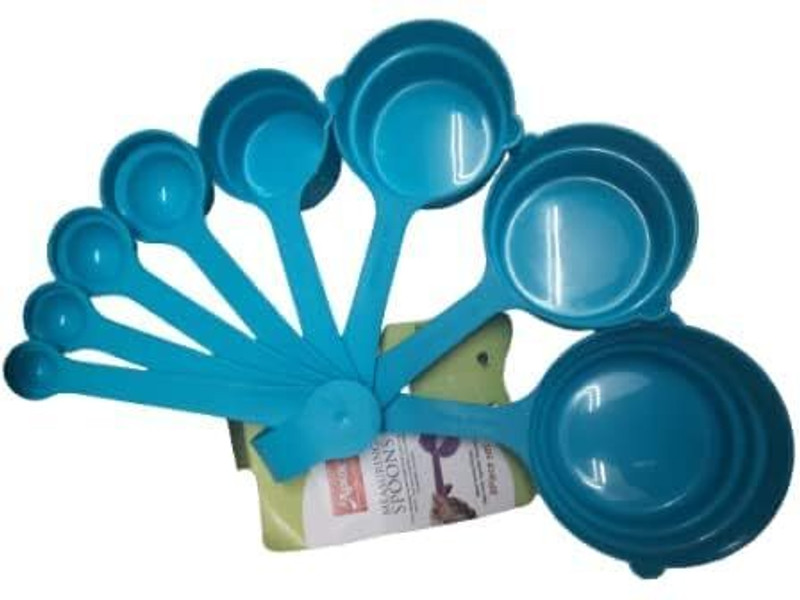 VINZESTA Measuring Cups & Spoons Set of 8pcs | Plastic Baking & Cooking Utensil Set Plastic Measuring Spoon Set(Pack of 8)