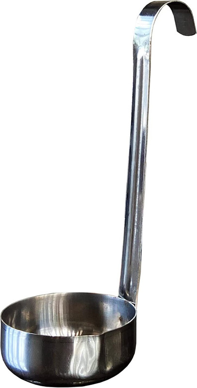 Quickcollection Stainless Steel Oil/Ghee Spoon Kitchen Tool Steel Olive Spoon(Pack of 1)