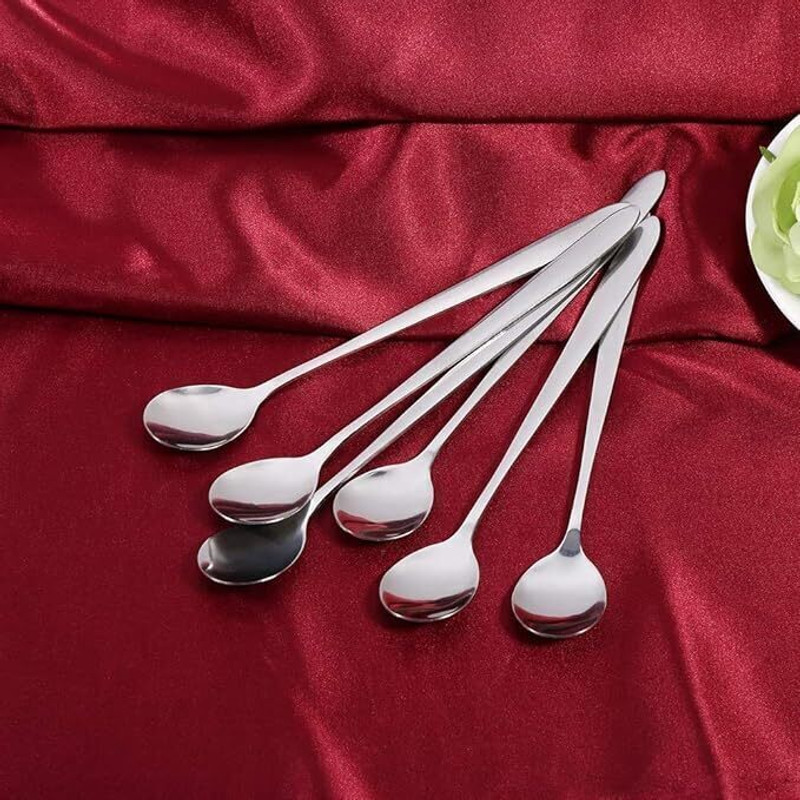 ARSCART Love Long Juices & Shakes Stainless Steel Measuring Spoon Set(Pack of 6)