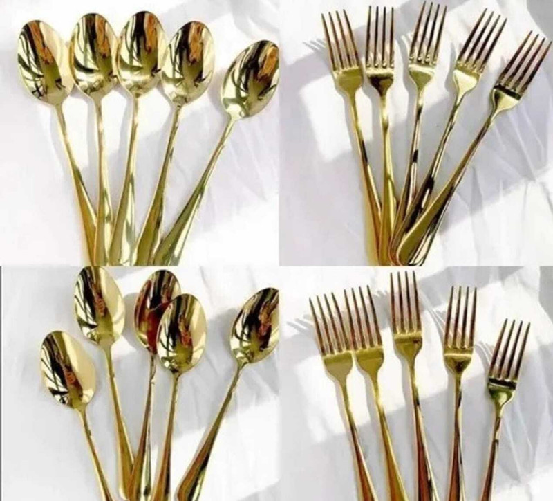 sppon Disposable Steel Table Spoon Set(Pack of 12)