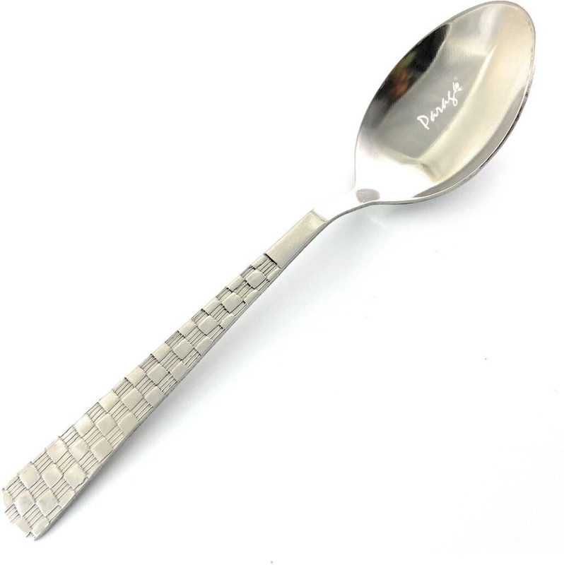 Parage 12 Pieces Spoon Set For Table Spoon, Length 15.5cm, Elegant Dinner Spoon, Silver Stainless Steel Table Spoon Set(Pack of 12)