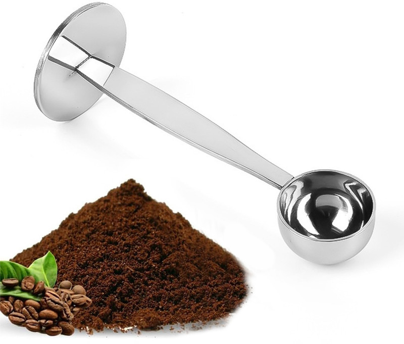 HANNEA 2 in 1 Stainless Steel Coffee Tamper and Measuring Spoon for Barista Use Stainless Steel Measuring Spoon(Pack of 1)