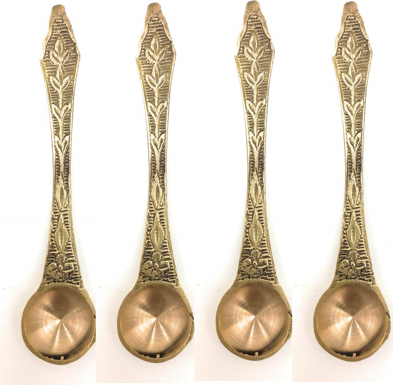 HOIVA Brass Measuring Spoon Set(Pack of 4)
