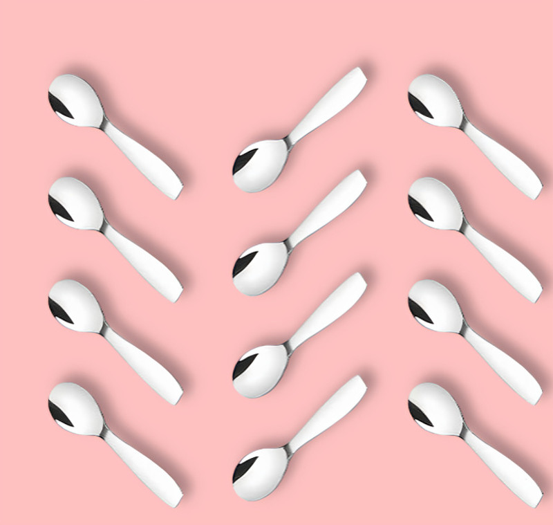 ARSCART 12 masala spoon set Stainless Steel Sugar Spoon Set(Pack of 12)