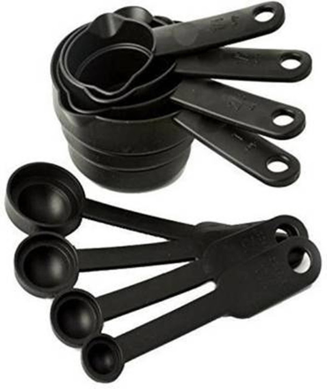 DEAGAN Measuring Cup and Spoon Set - Multi Purpose Kitchen Tool Plastic Measuring Spoon Set (Pack of 8) Polypropylene Measuring Spoon Set(Pack of 8)