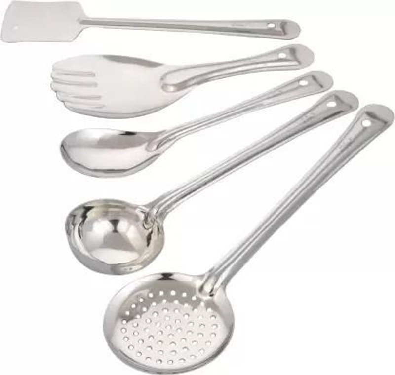 Tekzie 5 steel spoon Steel Measuring Spoon Set(Pack of 5)
