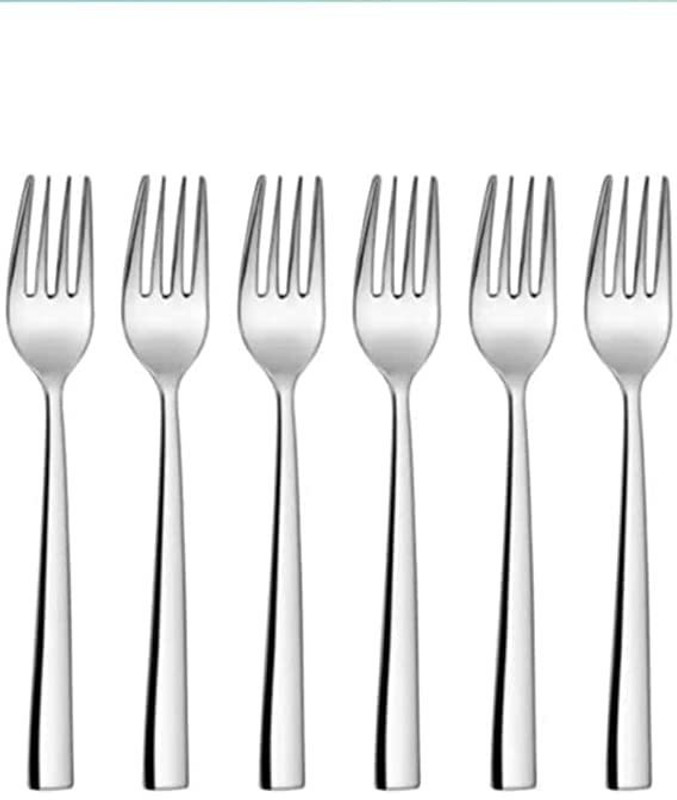 siddhi enterpries MOHINI Stainless Steel Forks Set for Dining Table Stainless Steel Salad Spoon Set(Pack of 6)
