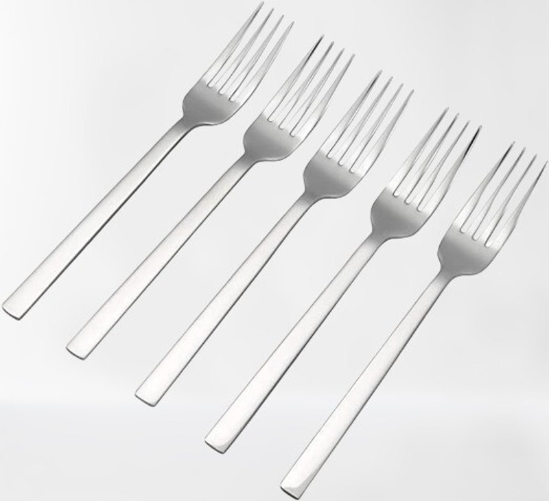 Haniza GAGAN 6 DINNER FORK Stainless Steel Dessert Spoon Set(Pack of 6)