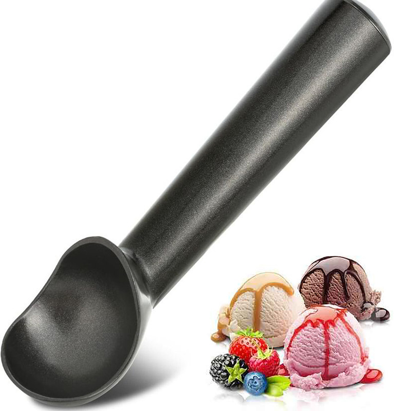 JAMBOREE Ice Cream Scoop,7 inches Nonstick Anti-Freeze One Piece Aluminum Scooper Spoon Aluminium Ice-cream Spoon(Pack of 1)