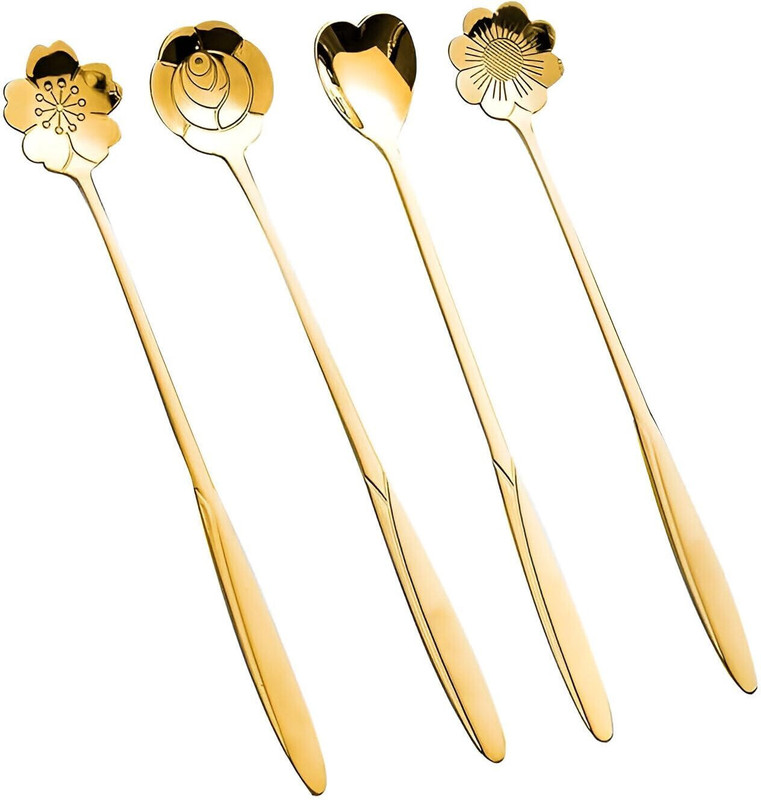 VASHISHTH STEEL Steel Dessert Spoon Set(Pack of 4)