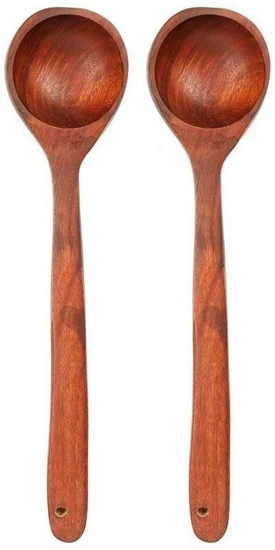 CraftShoppee Wo-da-3 Wooden Serving Spoon(Pack of 1)