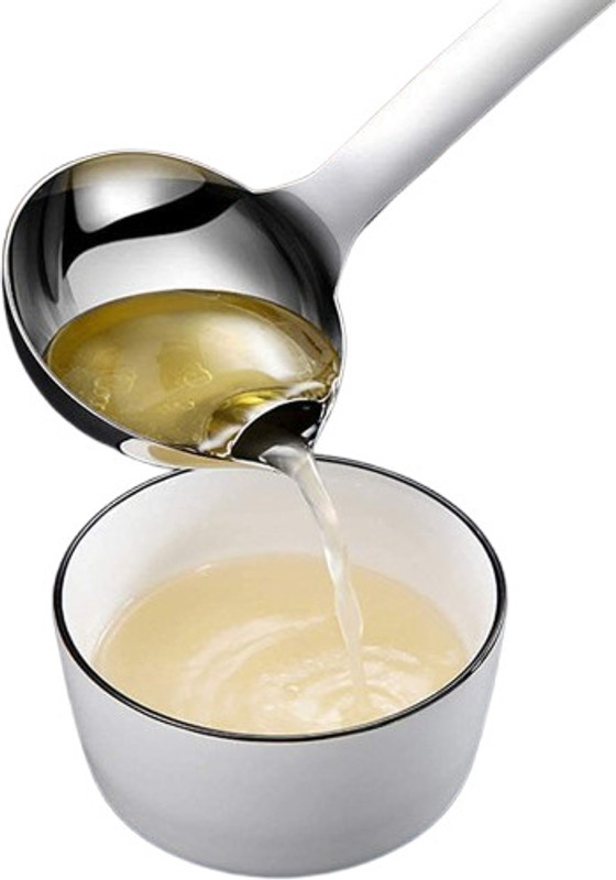 KEDANSH Oil Soup Separator Spoon Disposable Steel Olive Spoon(Pack of 1)
