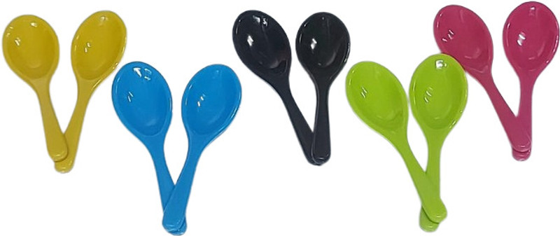 sdh Spice Masala Spoon Set, Medium Size, Multicolour, 10 Pieces Plastic Coffee Spoon Set(Pack of 10)