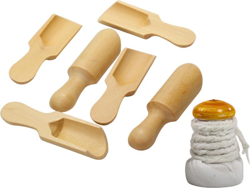 Pyengora MASALAJARSPOON112 Wooden Sugar Spoon Set(Pack of 6)
